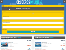 Tablet Screenshot of crucerosonline.cl
