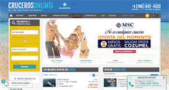 Desktop Screenshot of crucerosonline.com.mx